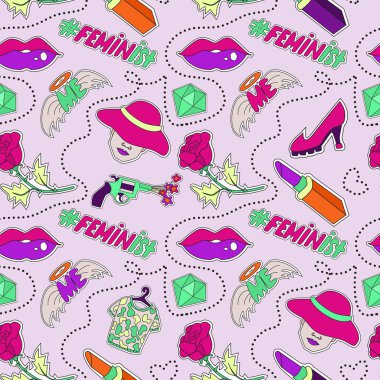 Kız güç seamless modeli