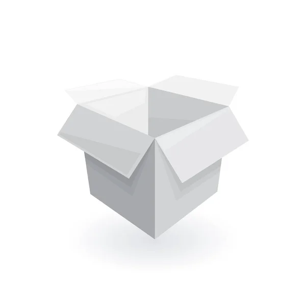 Κουτί με διαστασιακή συσκευασία — Διανυσματικό Αρχείο