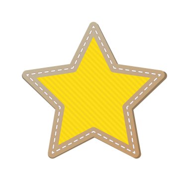 Basit sarı yıldız