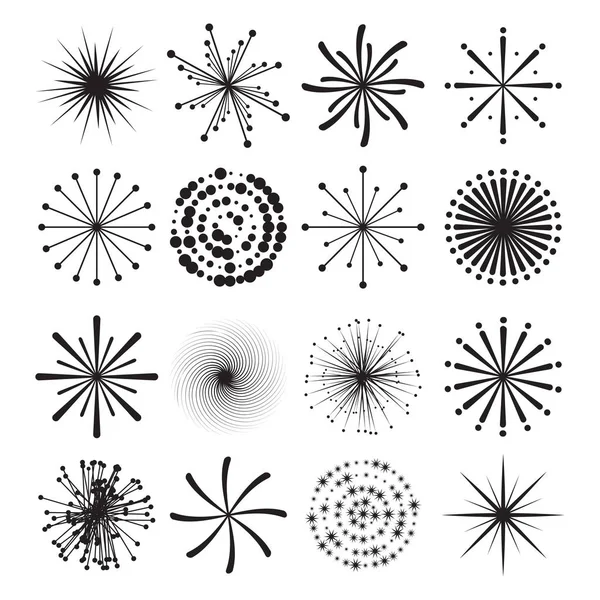 Formas de estrela abstratas — Vetor de Stock