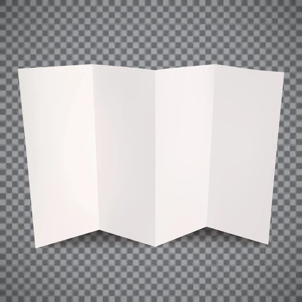 Кусок белой бумаги — стоковый вектор