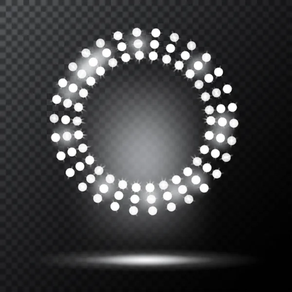 Φωτεινές κύκλους προβολείς — Διανυσματικό Αρχείο