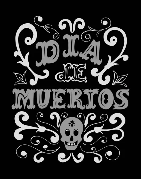 Dia de los Muertos poster — Stock Vector