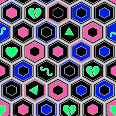 Renkli Hipster desen