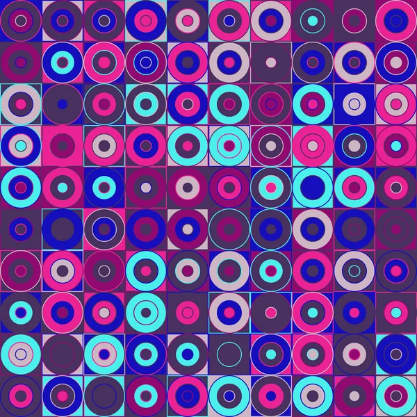 Απρόσκοπτη μοτίβο με κύκλους — Διανυσματικό Αρχείο