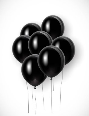 Siyah balon seti