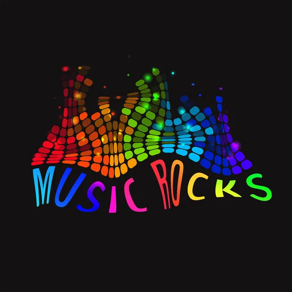 Égaliseur Music Rocks — Image vectorielle