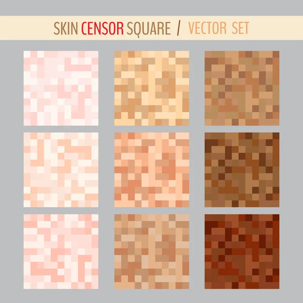 Цензурные пиксельные квадраты — стоковый вектор
