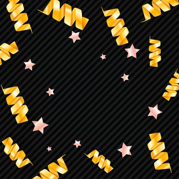 Fundo com estrelas e fofo confetti — Vetor de Stock