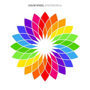 Abstract  color wheel  clipart
