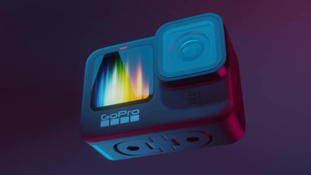 Gopro Hero 9黒4Kレンダリング — ストック動画