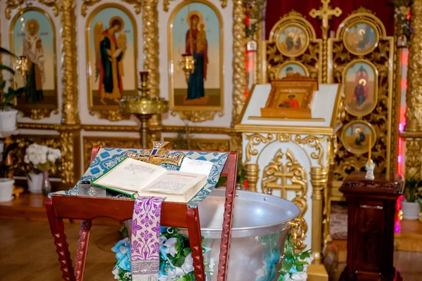 Región Samara Iglesia Ortodoxa Interior Del Templo Religión — Foto de Stock