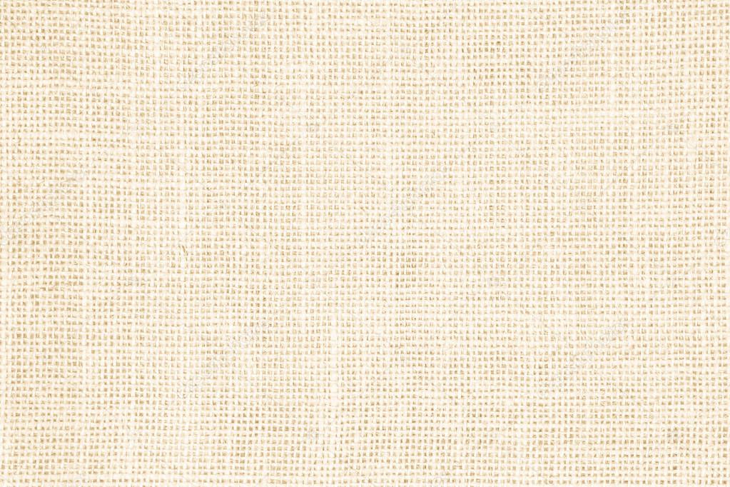 Pastel abstract Hessian or sackcloth fabric or hemp sack texture background. Wallpaper of artistic wale linen canvas. Blanket or Curtain of cotton pattern with copy space for text decoration. 