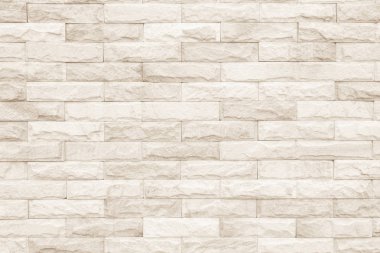 Krem ve beyaz tuğla duvar doku arka plan. Tuğla veya döşeme iç rock eski desen taş temizlemek beton ızgara düzensiz tuğla tasarım yığını. 