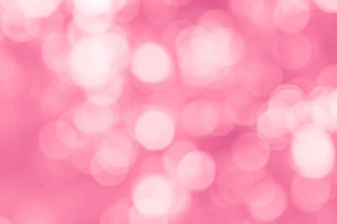 Pembe ve beyaz ufuk doğa bulanık bulanıklık veya kar parlaklık renkli ışık ışık hayatta bahar arka plan ile bir ağacın altında pırıl pırıl bokeh daireler renk.