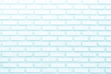Mavi ve beyaz tuğla duvar doku arka plan. Tuğla veya döşeme iç rock eski desen taş temizlemek beton ızgara düzensiz tuğla tasarım yığını.