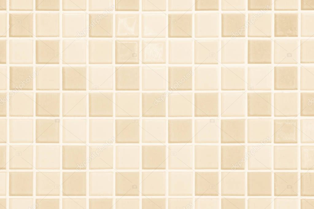 Pastel cream the tile wall high resolution real photo or brick seamless and texture interior background.