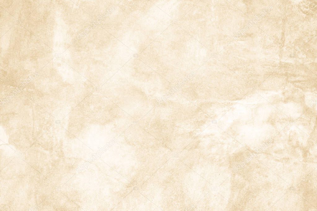 Cream concreted wall for interiors or outdoor exposed surface polished concrete. Cement have sand and stone of tone vintage, natural patterns old antique, design art work floor texture background.		