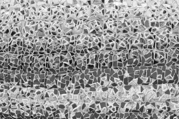 Gebrochene Fliesen Mosaik Nahtlose Muster Weiße Oder Schwarze Fliese Echte — Stockfoto