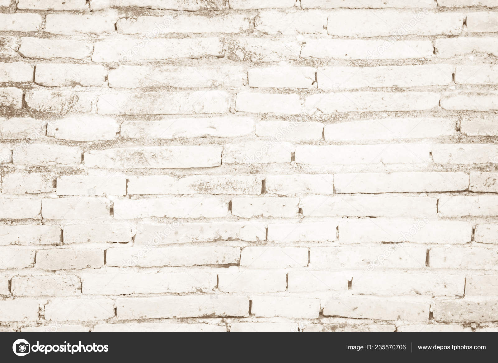 Cream Colors Brown Brick Wall Art Concrete Stone Texture