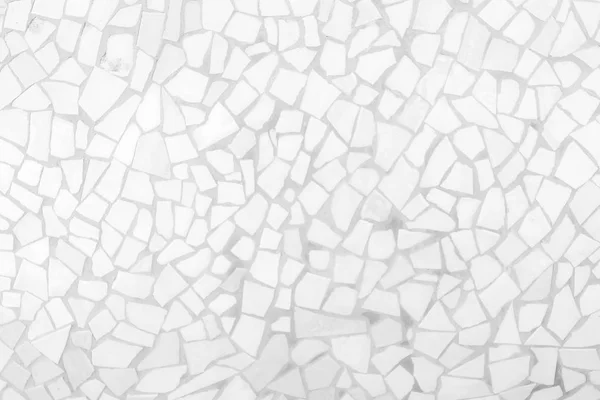 Сломанная Плитка Мозаика Бесшовный Узор Белый Серый Плитки Стены Высоким — стоковое фото