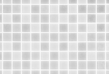 Beyaz veya gri Seramik duvar ve zemin döşeme arka plan. Geometrik mozaik doku yatak odası dekorasyon için tasarım. Zemin reklam afiş poster veya web için basit seamless modeli