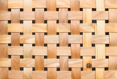 Dokuma doğal ahşap desen veya Wickerwork bambu doku arka plan şeritler.