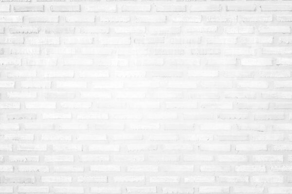 White brick wall texture background. Brickwork or stonework flooring interior pattern clean concrete design stack.