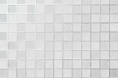 Beyaz veya gri Seramik duvar ve zemin döşeme arka plan. Geometrik mozaik doku yatak odası dekorasyon için tasarım. Zemin reklam afiş poster veya web için basit seamless modeli