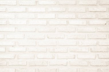 Krem ve beyaz tuğla duvar doku arka plan. Tuğla veya döşeme iç rock eski desen taş temizlemek beton ızgara düzensiz tuğla tasarım yığını