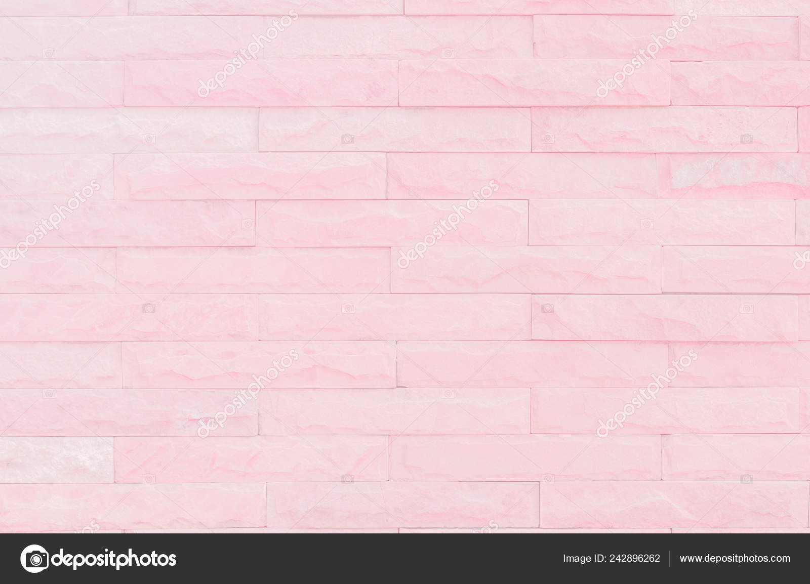 Seamless Pink Pastel Pattern Decorative Brick Sandstone Wall
