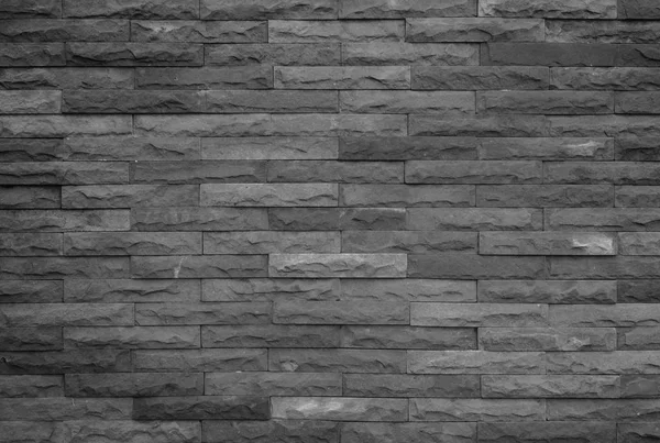 Černý Vzor Bezešvé Dekorativní Cihlový Pískovec Zeď Povrchu Betonem Moderní — Stock fotografie