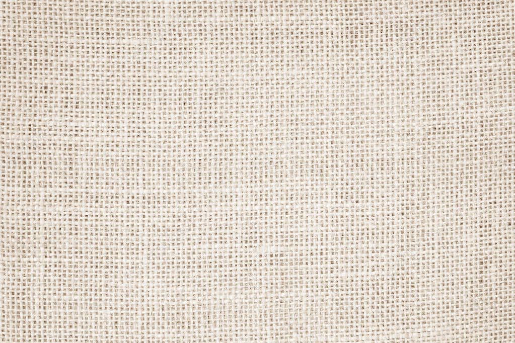 Vintage abstract Hessian or sackcloth fabric or hemp sack texture background. Wallpaper of artistic wale linen canvas. Blanket or Curtain of cotton pattern with copy space for text decoration. 