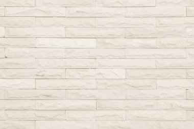 Krem ve beyaz tuğla duvar doku arka plan.