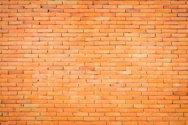 주황색 벽돌 벽 골동품 질감 배경. — 스톡 사진