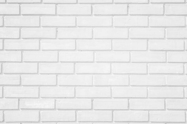 Wall white brick wall texture background. Brickwork or stonework