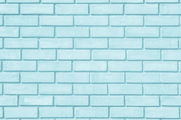 Brick wall dicat dengan cat biru pucat pastel tekstur tenang nada — Stok Foto