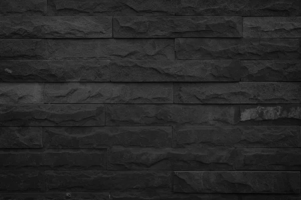 Wand dunkel schwarz Ziegel Textur Hintergrund. — Stockfoto