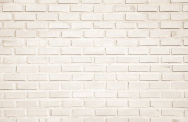 Krem ve beyaz duvar dokusu, tuğla desenli modern dekoratif ev ve klasik taş döşeme döşemesi iç mimarisi veya kopya alanı için eski beton tuğla yığını dikişsiz doğa.