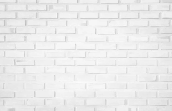Fondo de textura de pared de ladrillo blanco en la habitación en el metro. Ladrillo interior de piedra, piedra vieja rejilla de hormigón limpio desigual diseño de azulejos de ladrillos envejecidos abstractos, papel pintado de arquitectura horizontal . — Foto de Stock