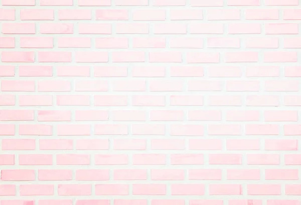 Empty pastal pink and white brick wall texture background. Brickwork or stonework flooring interior rock old pattern clean concrete grid uneven square bricks design stack. Ceramic wall tiles texture background. Classic white metro brick wall design.