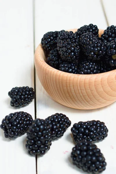 Blackberry Fruits Forêt Frais Juteux Savoureux — Photo