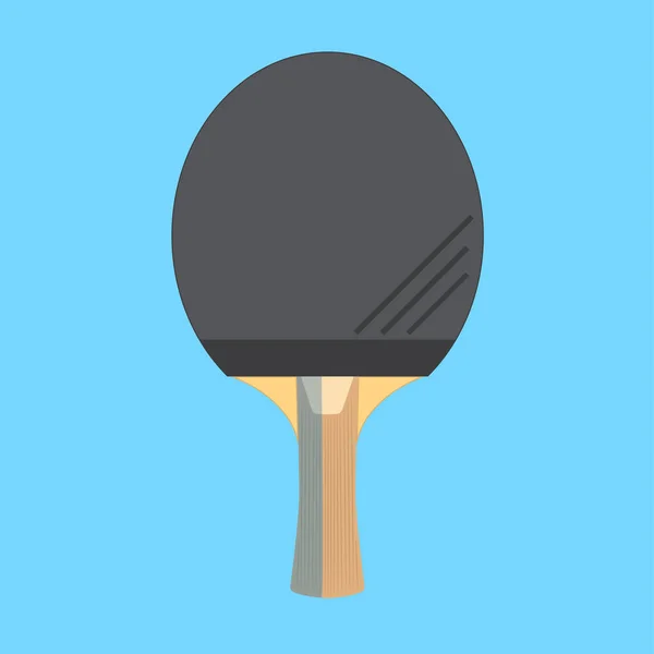 Raqueta de tenis de mesa o ping-pong, ilustración aislada vectorial — Vector de stock
