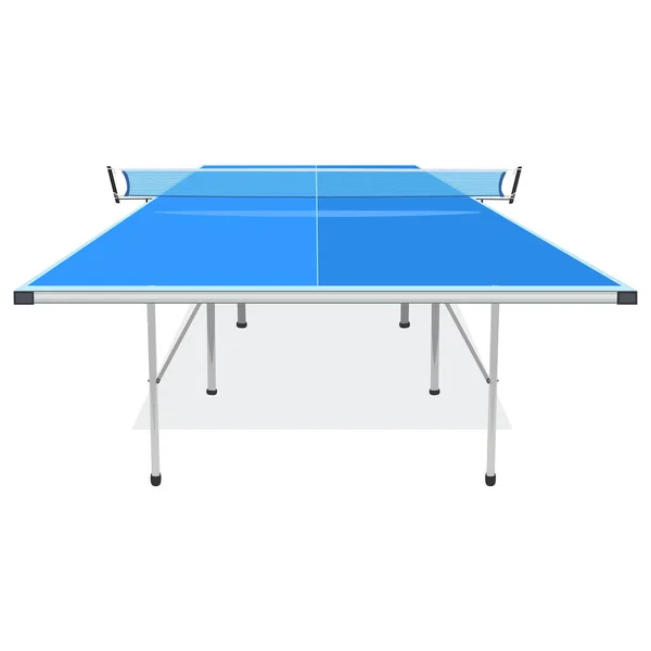 Голубой стол для игры в пинг-понг, векторная иллюстрация — стоковый вектор