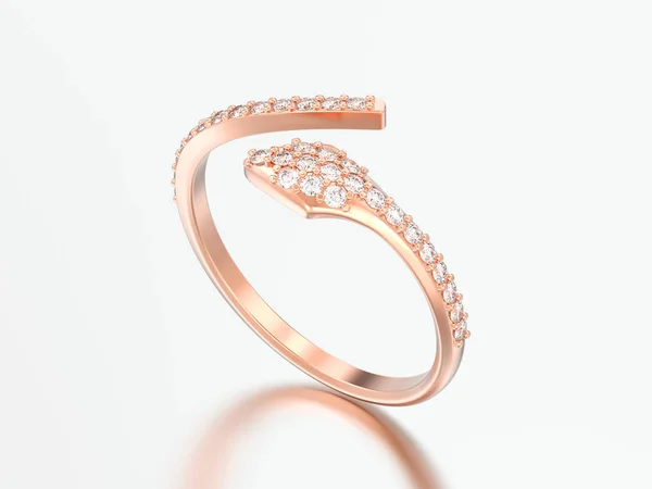 イラスト バラ金無料サイズ調整可能なダイヤモンドの指輪灰色背景があります — ストック写真