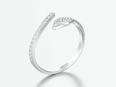 3D resimde üç ücretsiz boyutu ayarlanabilir elmas yüzüğü gri bir adam