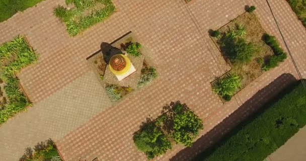 마을의 파노라마 항공기보기 — 비디오