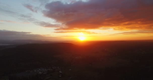 Vista Aérea Del Pueblo Estados Unidos — Vídeo de stock