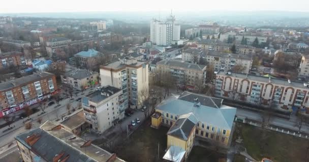 Şehir Panoramik Havadan Drone Görünümü — Stok video