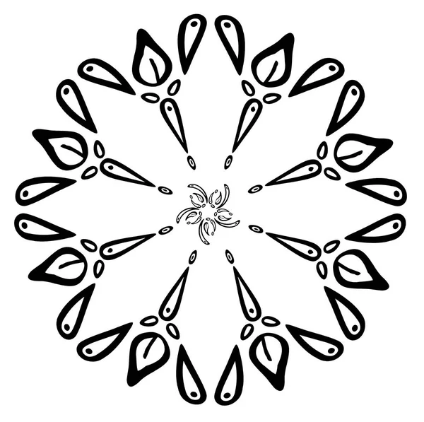 Floco de neve abstrato de formas geométricas. No Natal. Ilustração do cartão de Ano Novo. Design de férias . — Fotografia de Stock